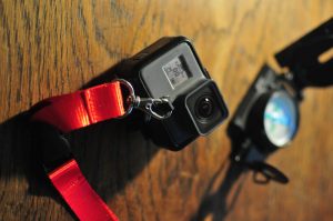 GoPro mit Lanyard gesichert