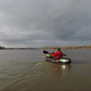 Paddeln auf dem Rhein