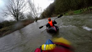 Fahrt im Packraft