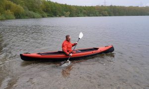 Mit dem Hybridkajak auf dem Otto Maigler See